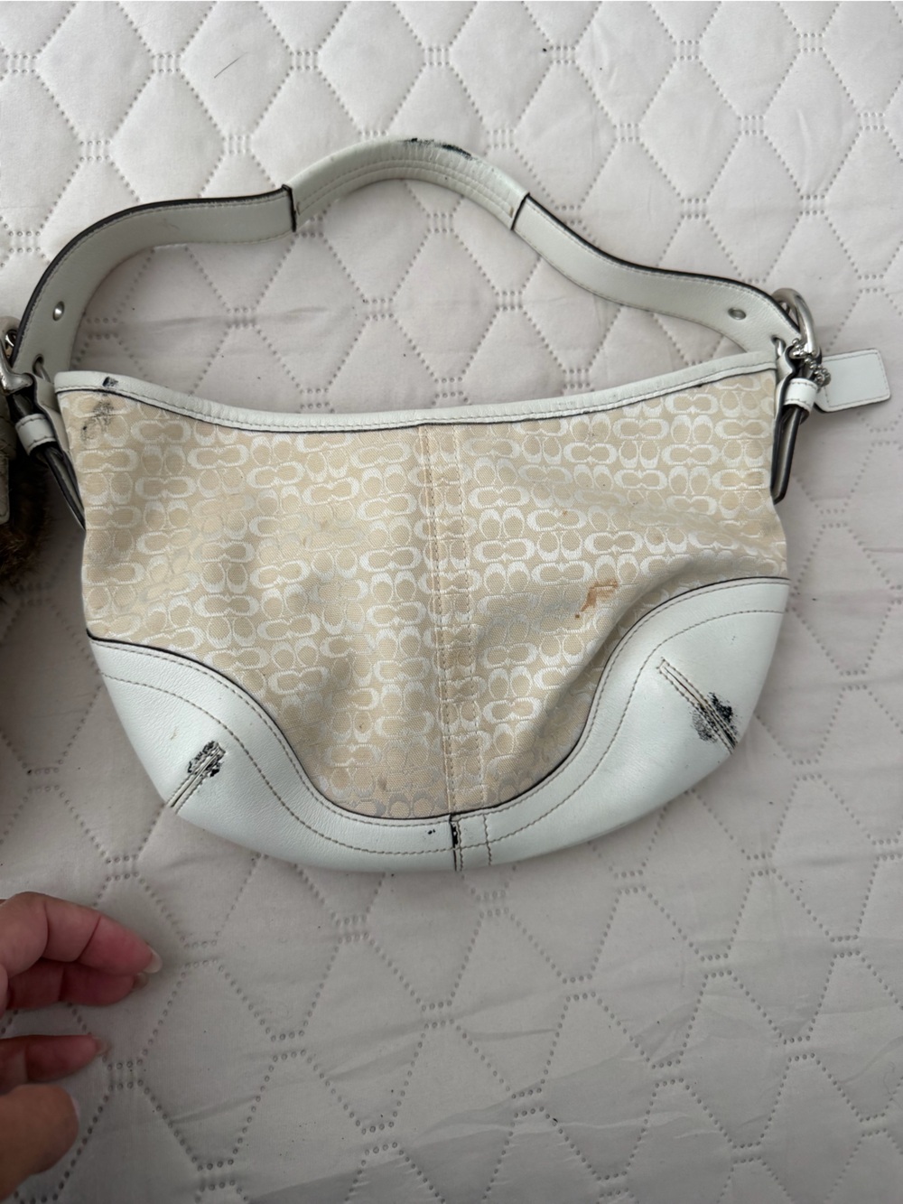 Coach Beige and Brown Mini Hobo Bag Duo - Picture 3 of 6